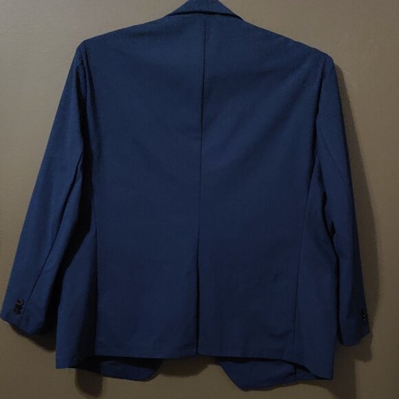 Sene Soho Flex Tech Sport Coat Stretch Blazer Navy Blue Custom Sized - Picture 6 of 6